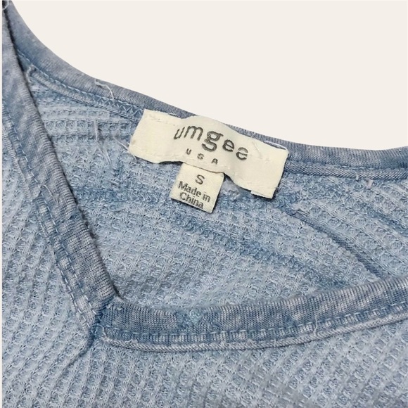 Umgee Draped Thermal Knit Top - Picture 7 of 9